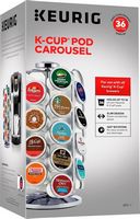 Keurig - K-Cup Pod Carousel - 36ct Capacity - Chrome - Angle