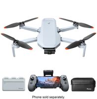 Potensic - ATOM 2 Fly More Combo Drone with Remote Controller - Gray - Angle