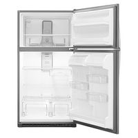 Whirlpool - 20.5 Cu. Ft. Top-Freezer Refrigerator - Stainless Steel - Angle