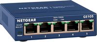 NETGEAR - 5-Port 10/100/1000 Gigabit Ethernet Unmanaged Switch - Blue - Angle