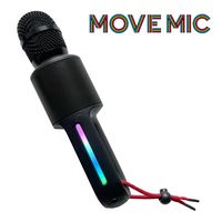 Singing Machine - Portable Karaoke Microphone Speaker with 22 voice changing effects, Move Mic - Angle