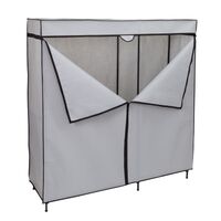 Honey-Can-Do - 60In Wide Double Door Portable Wardrobe Closet - Gray - Angle