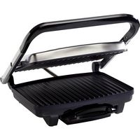 Hamilton Beach - Panini Press Electric Grill - Stainless Steel - Angle