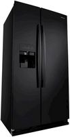 Amana - 21.4 Cu. Ft. Side-by-Side Refrigerator - Black - Angle