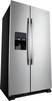 Amana - 21.4 Cu. Ft. Side-by-Side Refrigerator - Stainless Steel - Angle