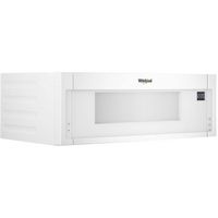 Whirlpool - 1.1 Cu. Ft. Low Profile Over-the-Range Microwave Hood Combination - White - Angle