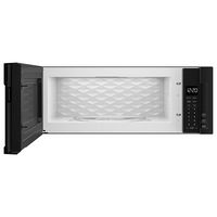 Whirlpool - 1.1 Cu. Ft. Low Profile Over-the-Range Microwave Hood Combination - Black - Angle