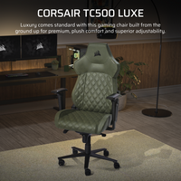 CORSAIR - TC500 LUXE Fabric Gaming Chair - Sherwood - Angle