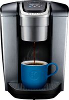 Keurig - K-Elite Single Serve K-Cup Pod Coffee Maker - Brushed Silver - Angle