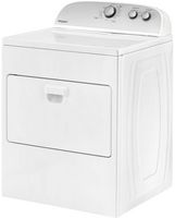 Whirlpool - 7 Cu. Ft. Electric Dryer with AutoDry Drying System - White - Angle