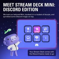 Elgato - Stream Deck Mini – Discord Edition - Blurple - Angle