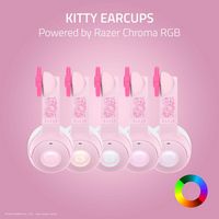 Razer - Kraken Kitty V2 Wireless Gaming Headset for PC, Mac, Playstation, Nintendo Switch, Steam ... - Angle
