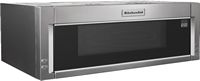 KitchenAid - 1.1 Cu. Ft. Over-the-Range Microwave with Sensor Cooking - Stainless Steel - Angle