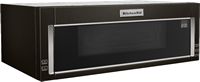 KitchenAid - 1.1 Cu. Ft. Over-the-Range Microwave with Sensor Cooking - Black Stainless Steel - Angle