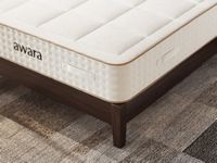 Awara Natural Luxury Hybrid Mattress - White - Angle