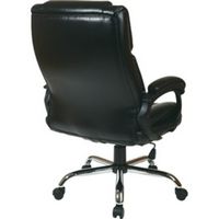 Office Star Products - WorkSmart Big Man's Executive Chair - Black - Angle