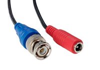 Lorex - 100’ 4K In-wall RG59 to RG59 BNC Video/Power UL CM Cable with Fire-Resistant - Black - Angle