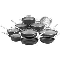 Cuisinart - Chef's Classic 17-Piece Cookware Set - Black - Angle