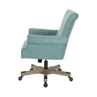 OSP Home Furnishings - Megan Office Chair - Turquoise - Angle