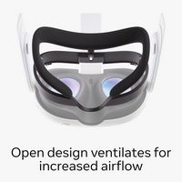 Meta Quest 3 Open Facial Interface — Works with Meta Quest 3 — Keeps Physical Room In Sight - Angle