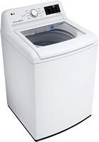 LG - 4.5 Cu. Ft. High-Efficiency Top-Load Washer with TurboDrum Technology - White - Angle
