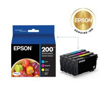 Epson - 200 4-Pack Ink Cartridges - Black/Cyan/Magenta/Yellow - Angle