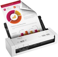 Brother - ADS-1200 Compact Duplex Desktop Document Scanner - White - Angle