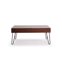 Burrow - Carta Hardwood Coffee Table - Walnut - Angle