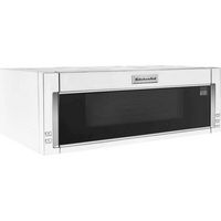KitchenAid - 1.1 Cu. Ft. Over-the-Range Microwave with Sensor Cooking - White - Angle