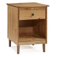 Walker Edison - 1-Drawer Nightstand - Caramel - Angle