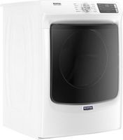 Maytag - 7.3 Cu. Ft. Stackable Gas Dryer with Extra Power Button - White - Angle