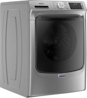 Maytag - 4.8 Cu. Ft. High Efficiency Stackable Front Load Washer with Steam and Fresh Hold - Meta... - Angle