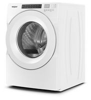 Whirlpool - 4.3 Cu. Ft. High Efficiency Stackable Front Load Washer with 35 Cycle Options - White - Angle
