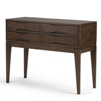 Simpli Home - Harper Hallway Console Table - Walnut Brown - Angle