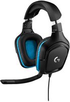 Logitech - G432 Wired Gaming Headset for PC - Black/Blue - Angle