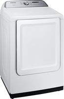 Samsung - 7.4 Cu. Ft. Electric Dryer with Sensor Dry - White - Angle