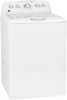 GE - 4.5 cu ft Top Load Washer with Precise Fill, Deep Fill, Deep Clean and Deep Rinse - White on... - Angle