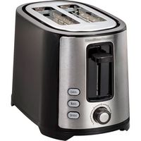 Hamilton Beach - 2-Slice Wide-Slot Toaster - Black - Angle