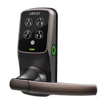 Lockly - Secure Plus Smart Lock Bluetooth Replacement Latch with Touchscreen/Fingerprint Sensor/K... - Angle