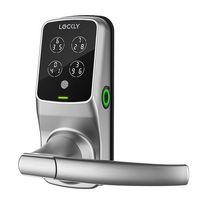 Lockly - Secure Plus Smart Lock Bluetooth Replacement Latch with Touchscreen/Fingerprint Sensor/K... - Angle