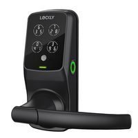 Lockly - Secure Plus Smart Lock Bluetooth Replacement Latch with Touchscreen/Fingerprint Sensor/K... - Angle