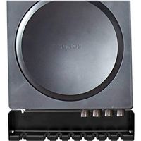 Sanus - Slim Wall Mount for Sonos Amp - Black - Angle