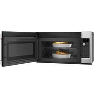 Café - 1.7 Cu. Ft. Convection Over-the-Range Microwave with Sensor Cooking - Stainless Steel - Angle