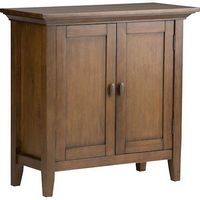 Simpli Home - Redmond SOLID WOOD 32 inch Wide Transitional Low Storage Cabinet - Rustic Natural A... - Angle