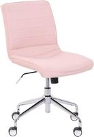 Adore Decor - Linen Fabric Task Chair - French Pink - Angle