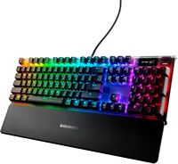 SteelSeries - Apex Pro Full Size Wired Mechanical OmniPoint Adjustable Actuation Switch Gaming Ke... - Angle