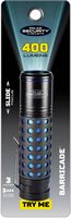 Police Security - 400 Lumen LED Flashlight - Black - Angle