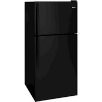 Whirlpool - 18.2 Cu. Ft. Top-Freezer Refrigerator - Black - Angle