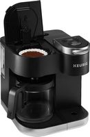 Keurig - K-Duo 12-Cup Coffee Maker and Single Serve K-Cup Brewer - Black - Angle