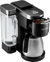 Keurig - K-Duo Plus 12-Cup Coffee Maker and Single Serve K-Cup Brewer - Black - Angle